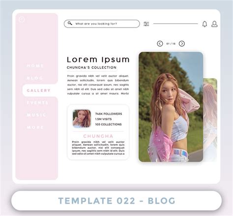 Template 22 - Blog by WskZ on DeviantArt | Graphic design fun, Blog, Aesthetic template