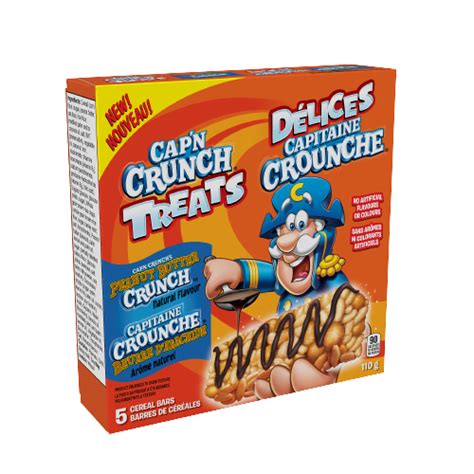 Quaker - Cap’n Crunch Treats Cereal Bars - Peanut Butter Crunch | Tasty ...