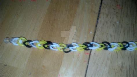 Rubber Band Bracelet ( Prussian flag colors) by That-Black-Rabbit on ...