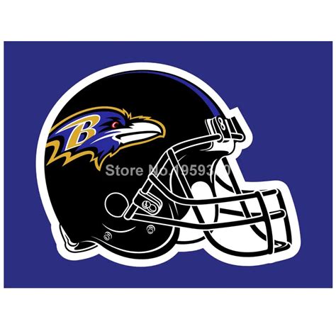 Baltimore Ravens Helmet logo car flag 12"x18" double sided 100D ...