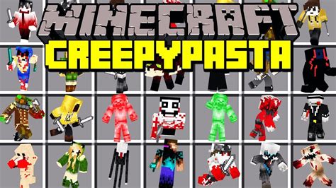 Minecraft CREEPYPASTA MOD! | EVIL SPONGEBOB, EVIL STEVE, SURVIVE SCARY MONSTERS! | Modded Mini ...