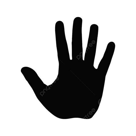 Stop Sign Silhouette PNG Images, Human Hand Silhouette Stop Sign, No, Direction, Isolated PNG ...