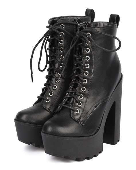 Heeled Combat Boots