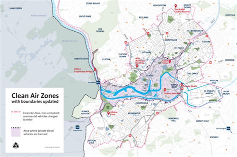 Map reveals boundaries of Bristol's proposed clean air zone