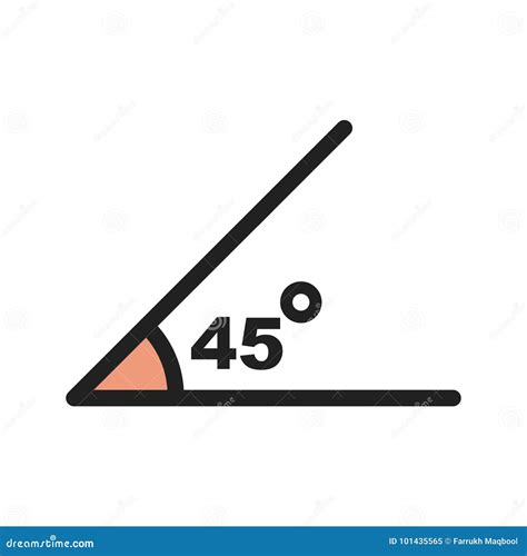 Angle stock vector. Illustration of graph, vector, solving - 101435565