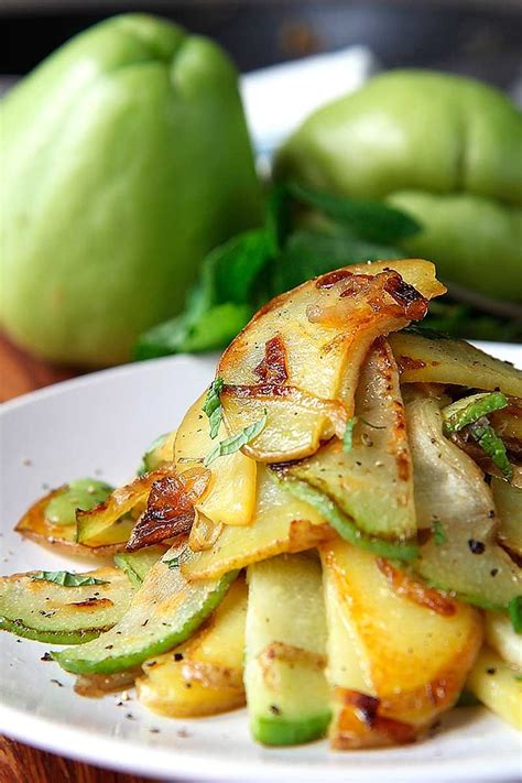 SAUTEED CHAYOTE SQUASH AND POTATOES RECIPE | Recipe | Chayote recipes ...