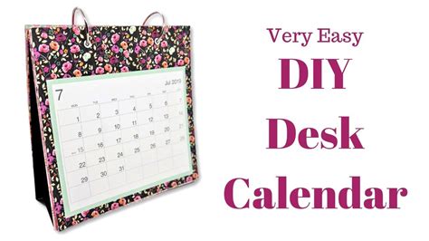 How To Make A Desk Calendar Stand - Viv Lilith