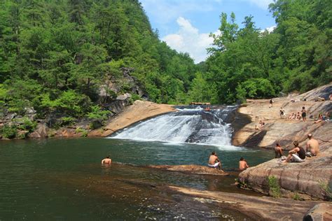 Tallulah River, Bridal Veil Falls (Sliding Rock), Tallulah Gorge ...