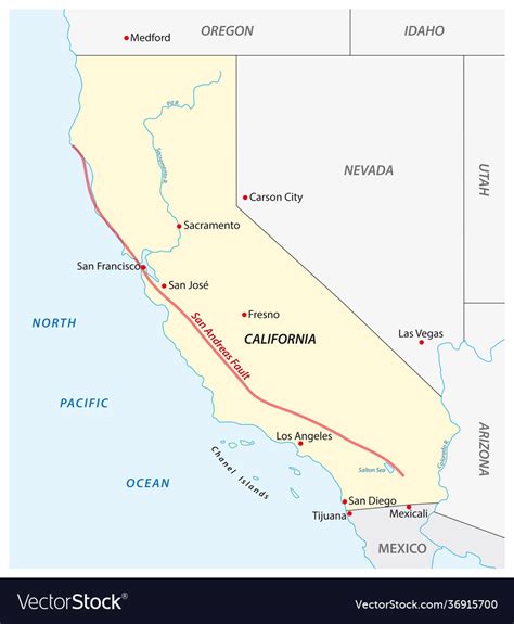 San Andreas Fault Earthquake Map