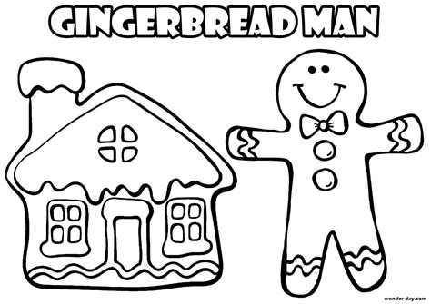 Gingerbread Man coloring pages. Free Printable Coloring Pages