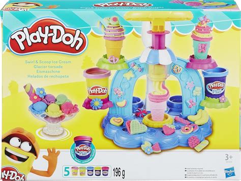 Play-Doh Sweet Shoppe Swirl and Scoop Ice Cream Playset: Amazon.co.uk: Toys & Games