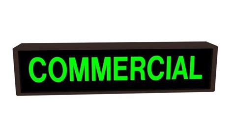 Commercial LED Sign - 34" x 7" x 2.25"D-trafficsafetywarehouse.com