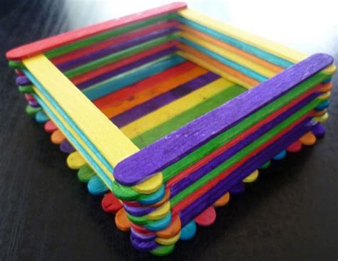 Another craft we used to do when we were kids.. Many uses for paddle pop sticks. First make a ...