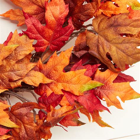 Autumn Artificial Leaf Wreath - Wreaths - Floral Supplies - Craft Supplies - Factory Direct Craft