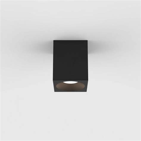 1326026 Kos Square 100 LED Outdoor Ceiling Light Textured Black