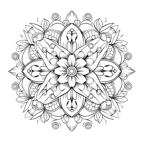 Intricate Mandala Adult Coloring Printable Stress Relief & Relaxation ...