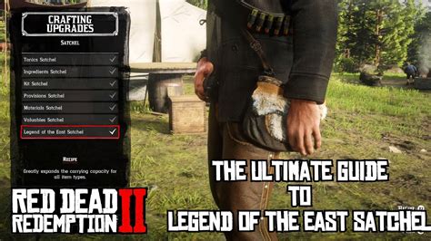 All 7 Satchel Upgrades - Legend of the East Satchel Guide - Red Dead Redemption 2 - YouTube