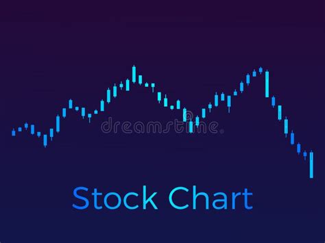 Stock Chart, Stock Market Trading. Schedule of Rise and Fall in Prices ...