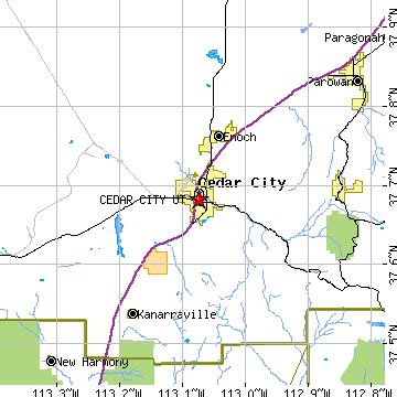 Cedar City, Utah (UT) ~ population data, races, housing & economy