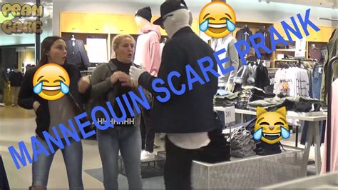 MANNEQUIN- SCARE PRANK (GOT KICKED OUT FROM THE MALL) - YouTube