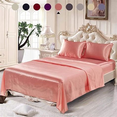 satin bed sheets