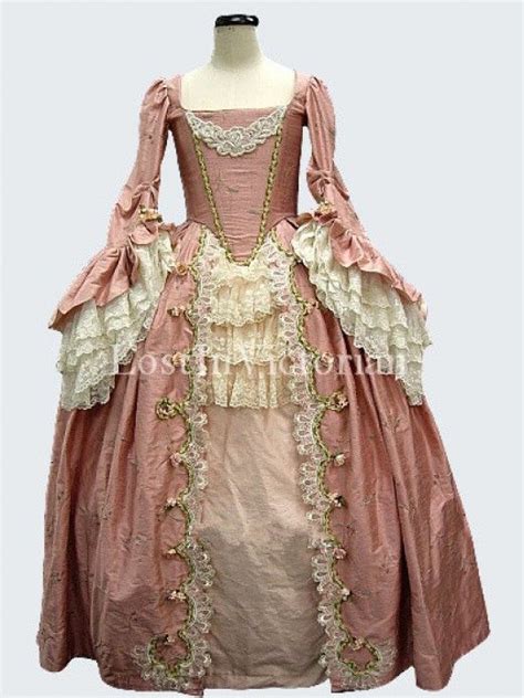 Gorgeous 18th Century Marie Antoinette Rococo Dress Ladies Vintage ...