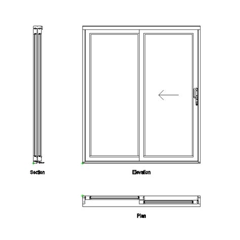 Sliding Patio Doors Elevation