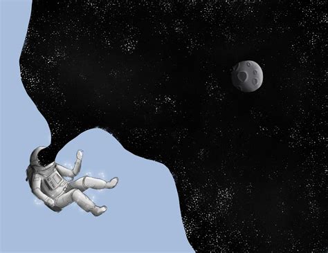 astronaut floating space illustration by cludix | Astronaut ...