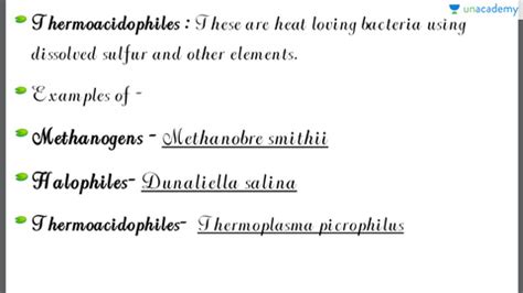 Thermoacidophiles Examples