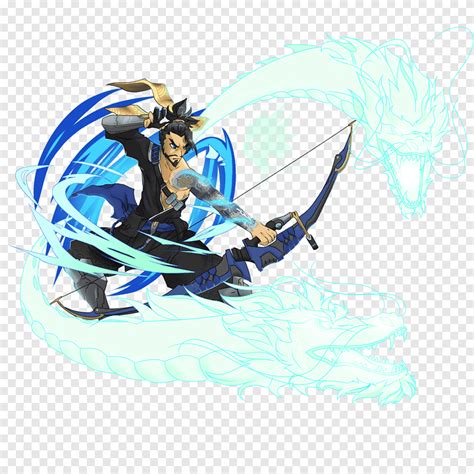 Overwatch hanzo dragon, dragon, criatura legendaria, fondo de pantalla de la computadora png ...