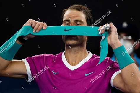 Rafael Nadal Spain Replaces His Headband Editorial Stock Photo - Stock ...