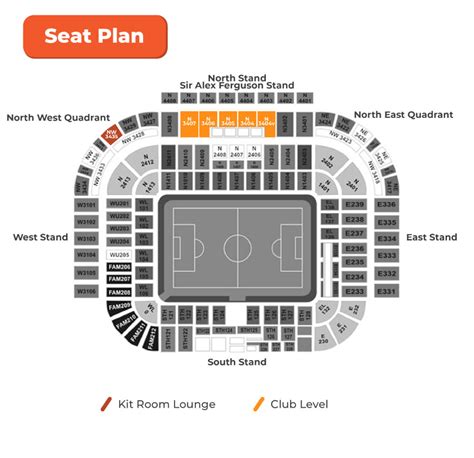 Old Trafford Seating Plan