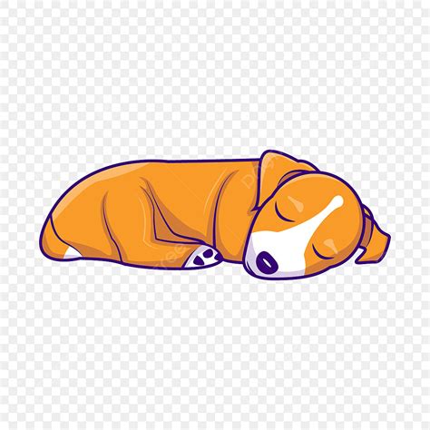 Sleeping Dog Clipart PNG Images, Sleeping Dog Cartoon Vector Illustration, Dog, Pet, Cartoon PNG ...