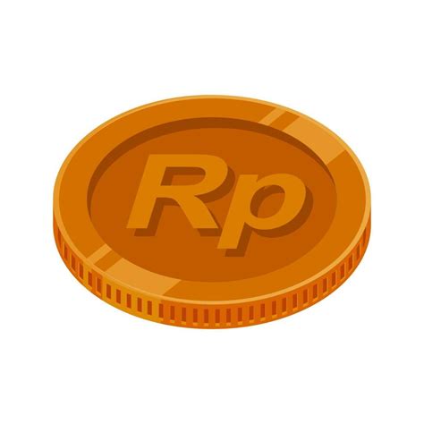 Rupiah Coin Bronze Indonesian Rupiah Currency Symbol 23426228 Vector ...