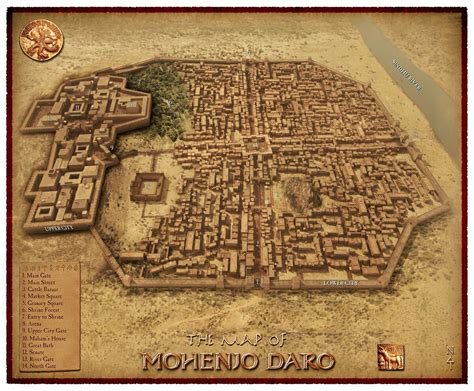 Ancient Mohenjo Daro Map