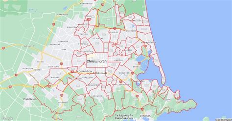 Christchurch Suburbs : Scribble Maps