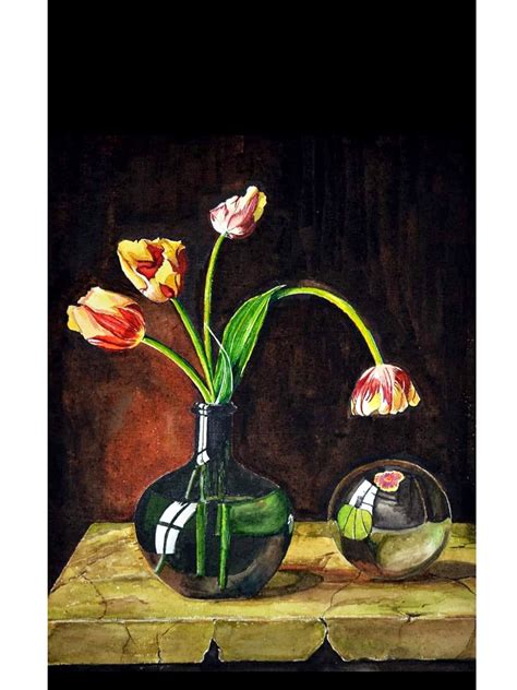 Flower Pot Watercolor Drawing | Best Flower Site