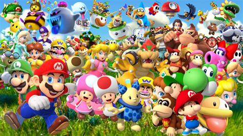 All Mario Characters Together