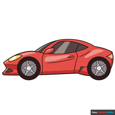 How to Draw a Sports Car - Really Easy Drawing Tutorial