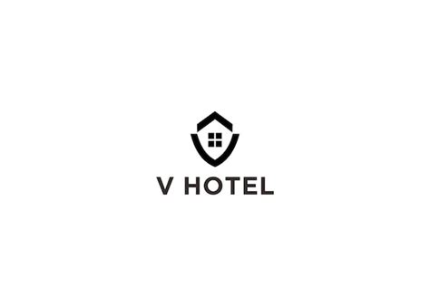 Premium Vector | V hotel logo design vector illustration