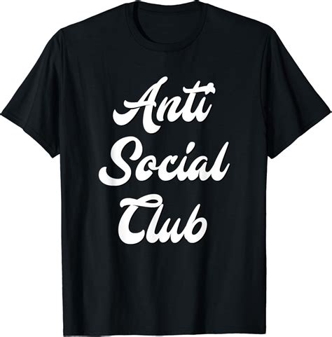 ANTI SOCIAL CLUB T-SHIRT for men and women : Amazon.co.uk: Fashion