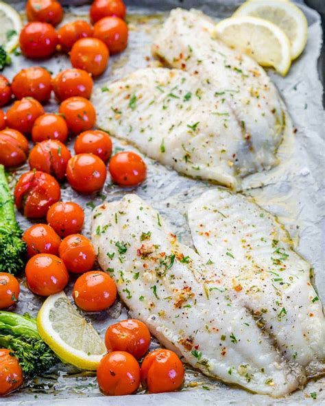 Sheet Pan Oven-Baked Tilapia Recipe - Healthy Fitness Meals