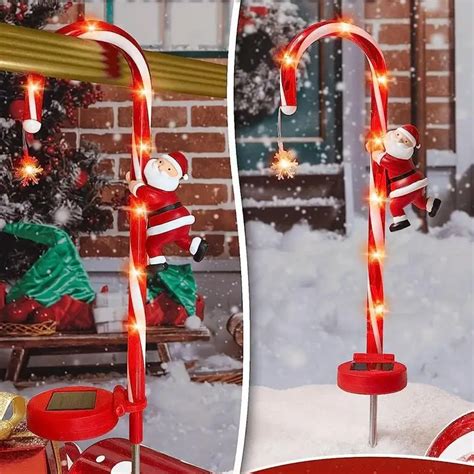 1pcs-2023-Christmas-Solar-Santa-Snow-Lights-Pathway-Markers-Outdoor ...