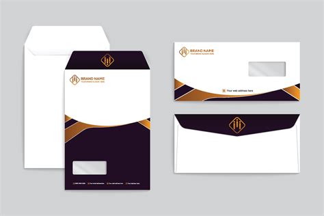 orange and black color envelope design 26533474 Vector Art at Vecteezy