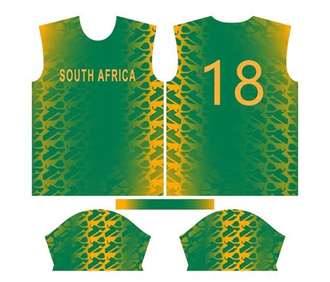 Premium Vector | South africa cricket team sports kid design or south ...