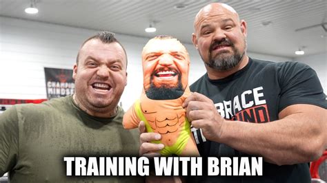 Training With BRIAN SHAW At His Home Gym!!! - Eddie Hall - YouTube