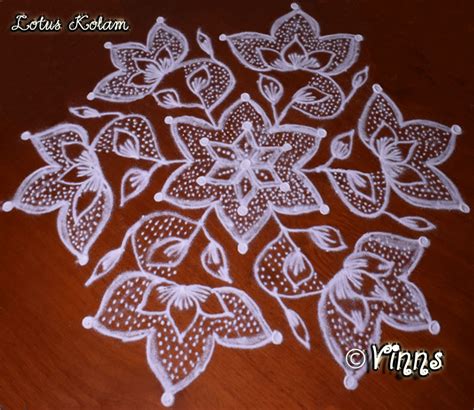 17 dots Big Lotus Kolam || Chukkala Kamalaṁ Muggulu || Margazhi Kolam | Vinns Kolam