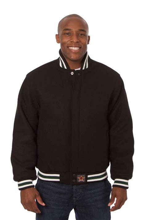 All-Wool Varsity Jacket in Black – JH Design Group