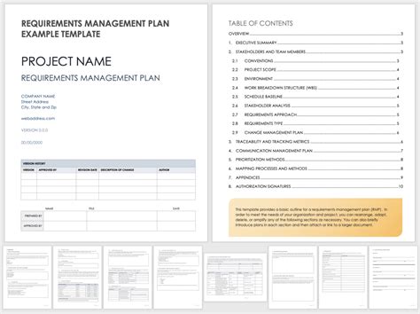 Requirements Management Plan Template