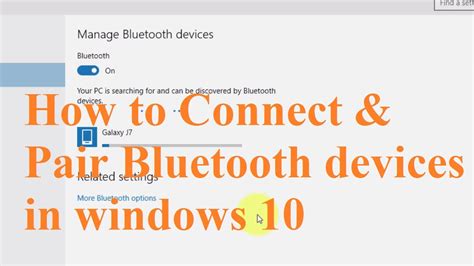 How to Connect and pair Bluetooth devices in windows 10 - YouTube